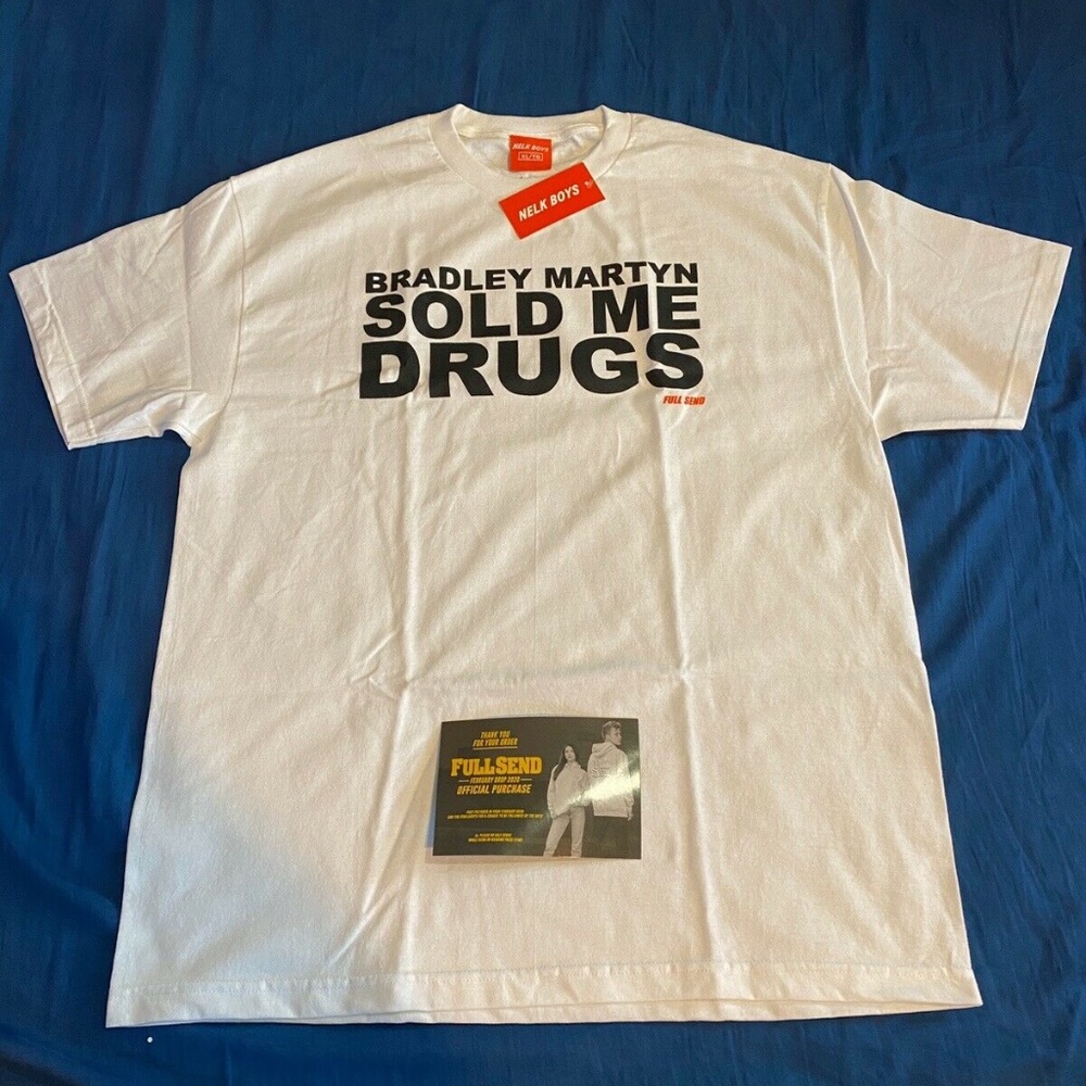 *NEW* Nelk Boys Bradly Martin Sold Me Drugs Tee